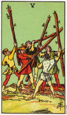 Five Of Wands Tarot