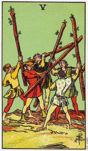 Five Of Wands Tarot
