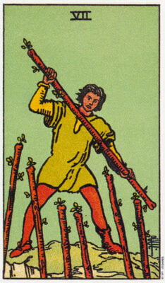 Seven Of Wands Tarot