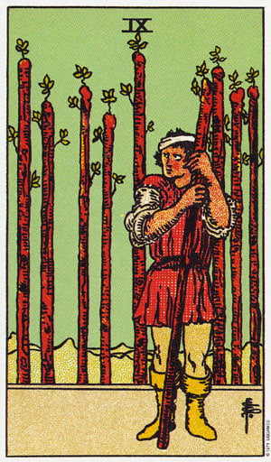 Nine Of Wands Tarot