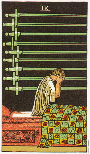 Nine Of Swords Tarot