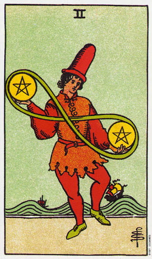 Two Of Pentacles Tarot