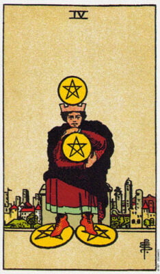 Four Of Pentacles Tarot