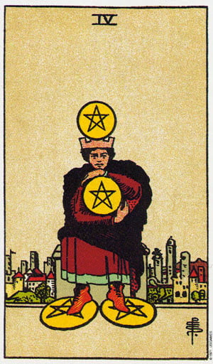 Four Of Pentacles Tarot